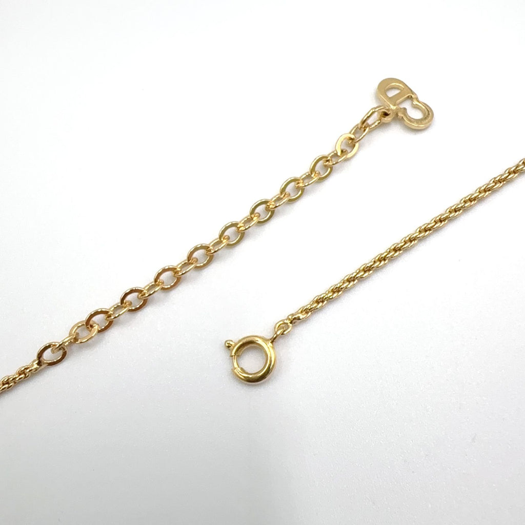 Dior CD Logo Mesh Metal Gold Necklace — view 8