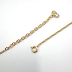Dior CD Logo Mesh Metal Gold Necklace — view 8