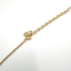 Dior CD Logo Mesh Metal Gold Necklace — view 7