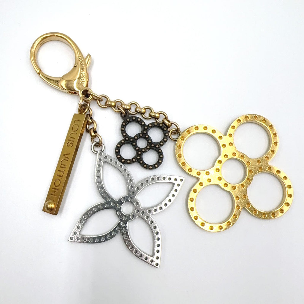 Louis Vuitton Bijou Sac Tapage Metal Gold Silver Black Charm Keychain