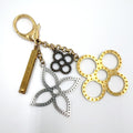 Louis Vuitton Bijou Sac Tapage Metal Gold Silver Black Charm Keychain