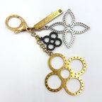 Louis Vuitton Bijou Sac Tapage Metal Gold Silver Black Charm Keychain — view 2