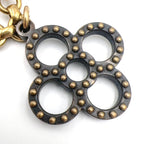 Louis Vuitton Bijou Sac Tapage Metal Gold Silver Black Charm Keychain — view 8