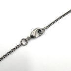 Chanel CC Logo Emblem Faux Pearl Metal Silver White Necklace — view 6