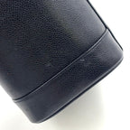 Chanel CC Logo Vanity Caviar Leather Black Pouch Gold — view 5