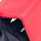 Chanel CC Logo Leather Red Card Case — view 5