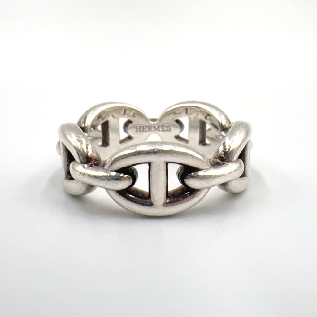 Hermes Chaine D'ancre Ring Silver
