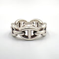 Hermes Chaine D'ancre Ring Silver