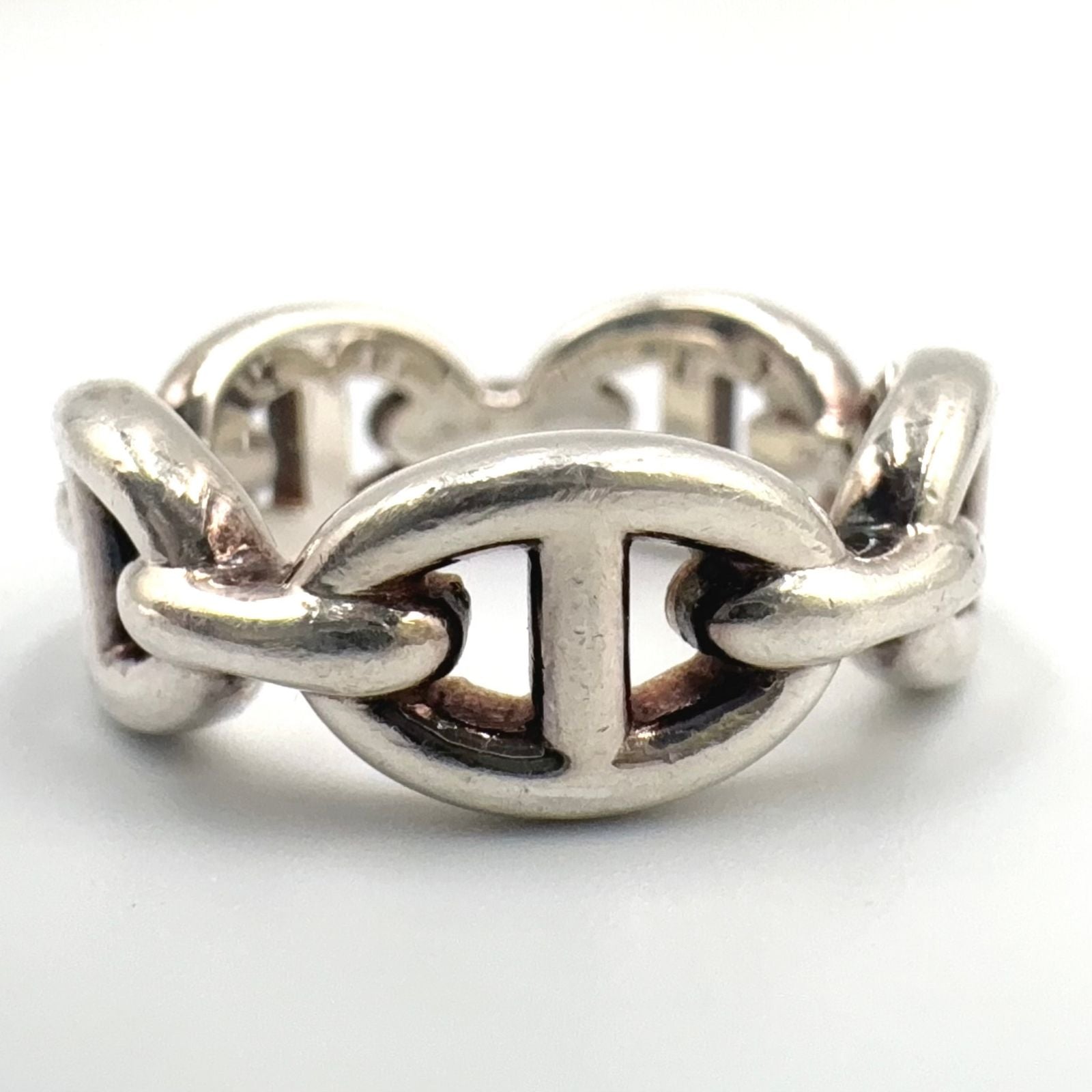 Hermes Chaine D'ancre Ring Silver — view 6