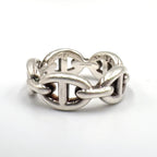Hermes Chaine D'ancre Ring Silver — view 2