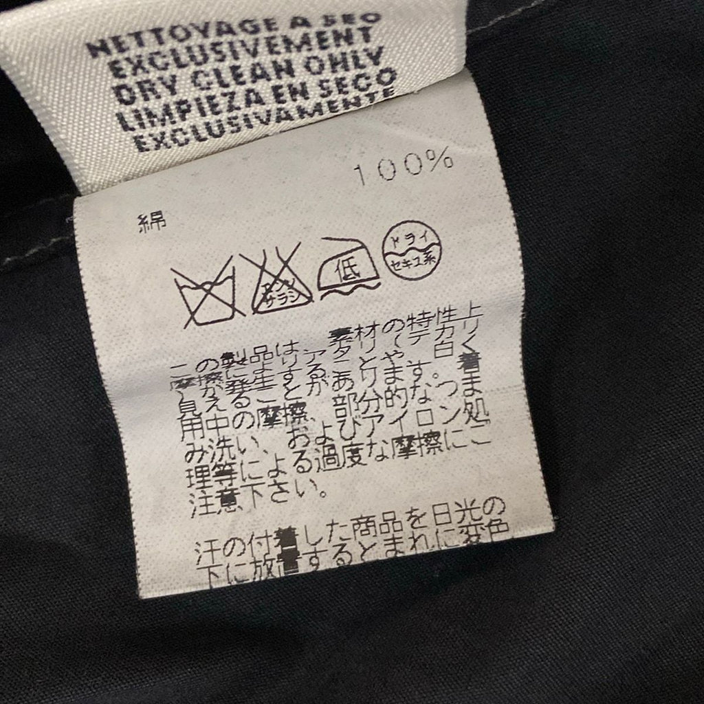 Hermes Dress 34 S Martin Margiela Era Black Shirt Long Sleeve Length Cotton — view 4
