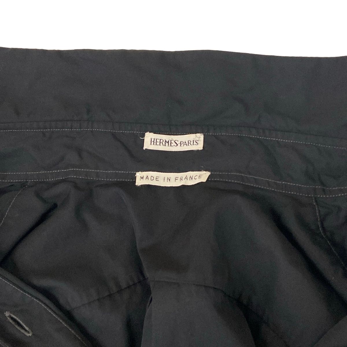 Hermes Dress 34 S Martin Margiela Era Black Shirt Long Sleeve Length Cotton — view 8
