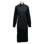 Hermes Dress 34 S Martin Margiela Era Black Shirt Long Sleeve Length Cotton