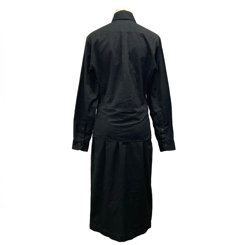 Hermes Dress 34 S Martin Margiela Era Black Shirt Long Sleeve Length Cotton — view 2