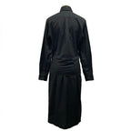 Hermes Dress 34 S Martin Margiela Era Black Shirt Long Sleeve Length Cotton — view 2
