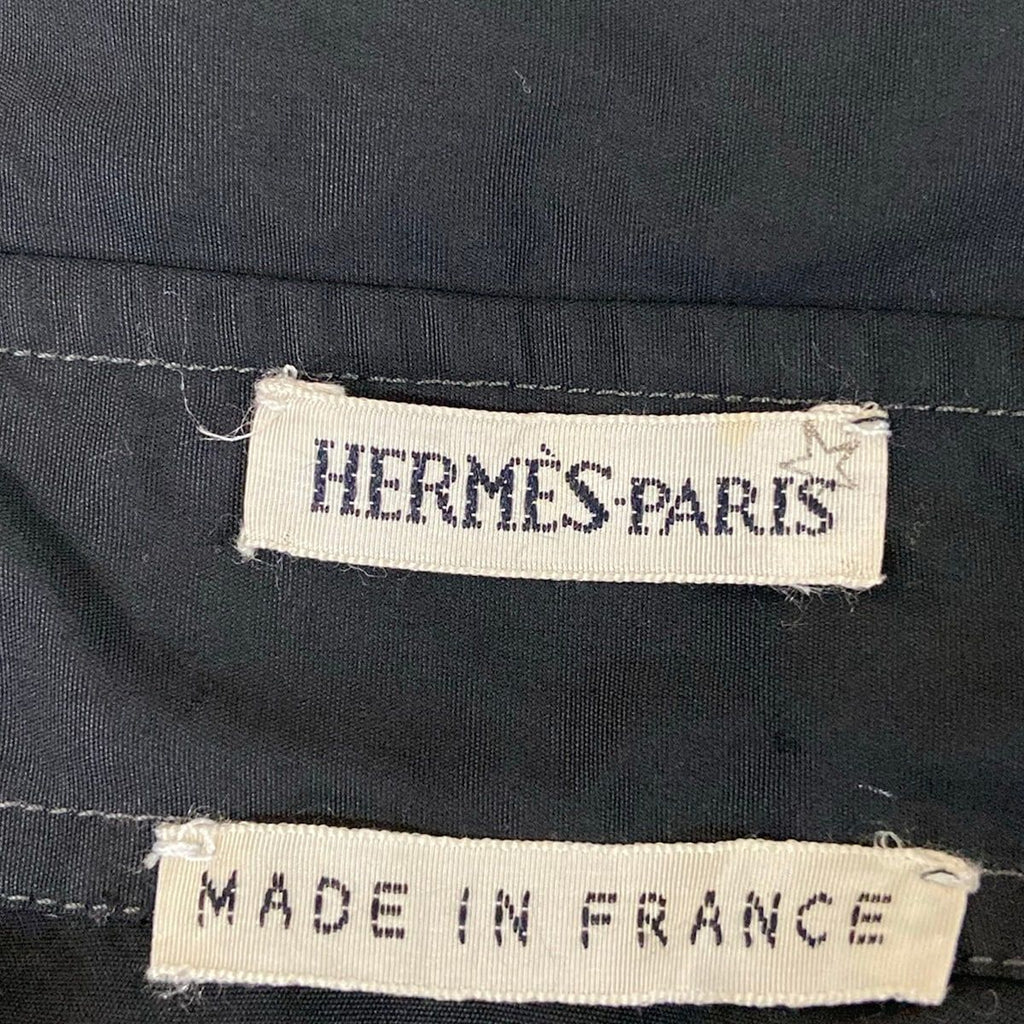 Hermes Dress 34 S Martin Margiela Era Black Shirt Long Sleeve Length Cotton — view 3