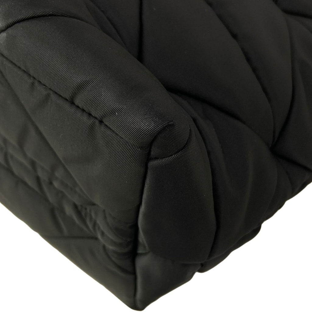 Prada Handbag New Tessuto Bomber Black Leather — view 6