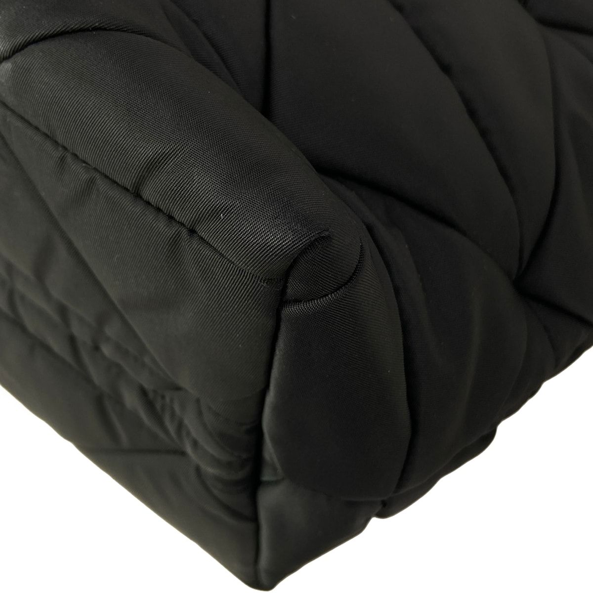 Prada Handbag New Tessuto Bomber Black Leather — view 6