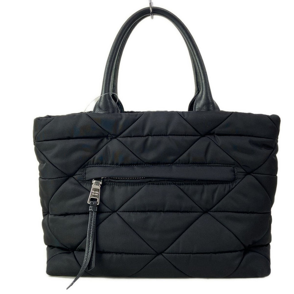 Prada Handbag New Tessuto Bomber Black Leather — view 3