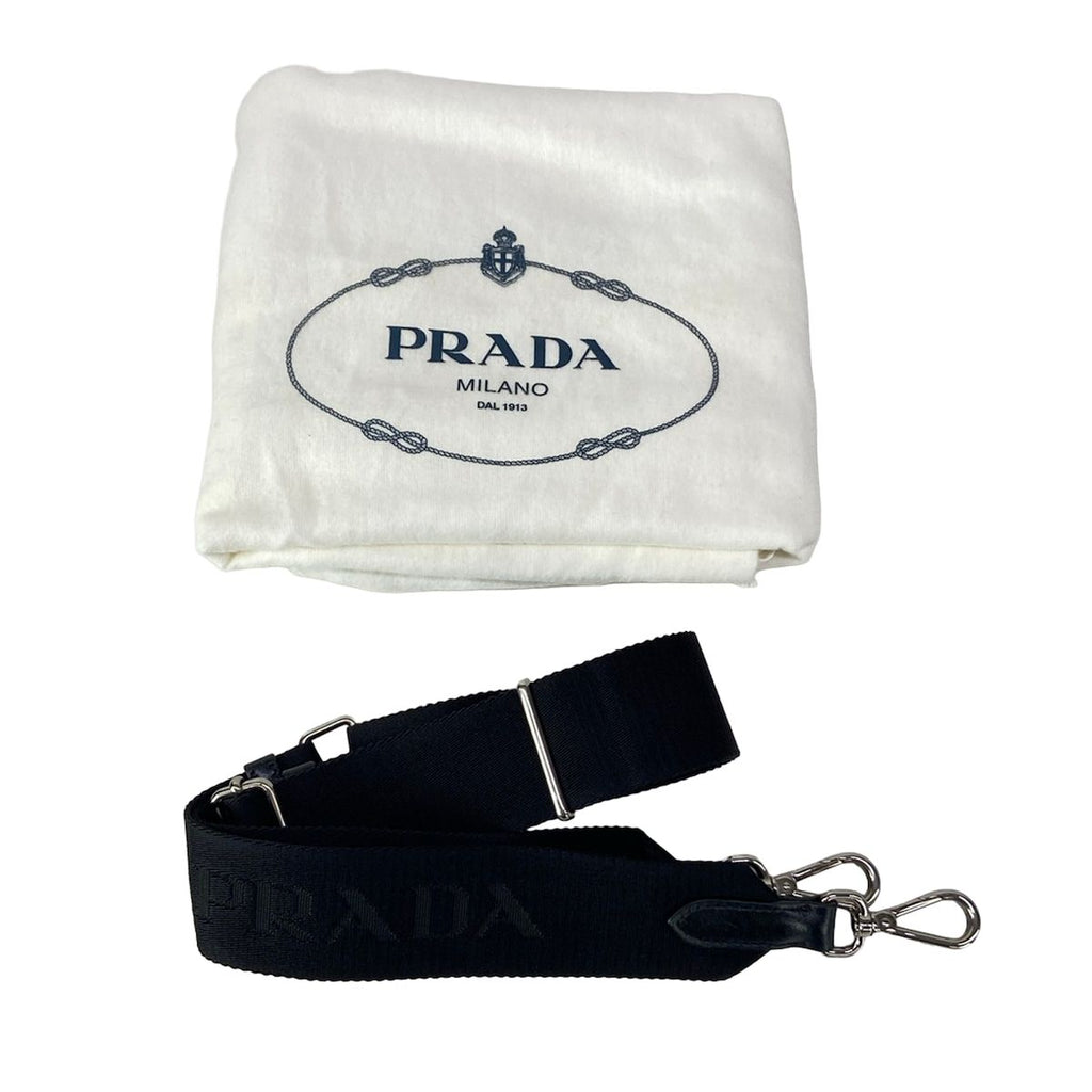 Prada Handbag New Tessuto Bomber Black Leather — view 8