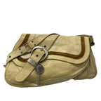 Dior Shoulder Bag Gaucho Ivory Brown Leather