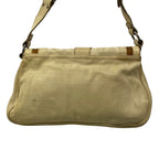 Dior Shoulder Bag Gaucho Ivory Brown Leather — view 3