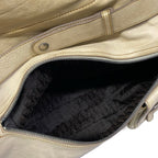 Dior Shoulder Bag Gaucho Ivory Brown Leather — view 7