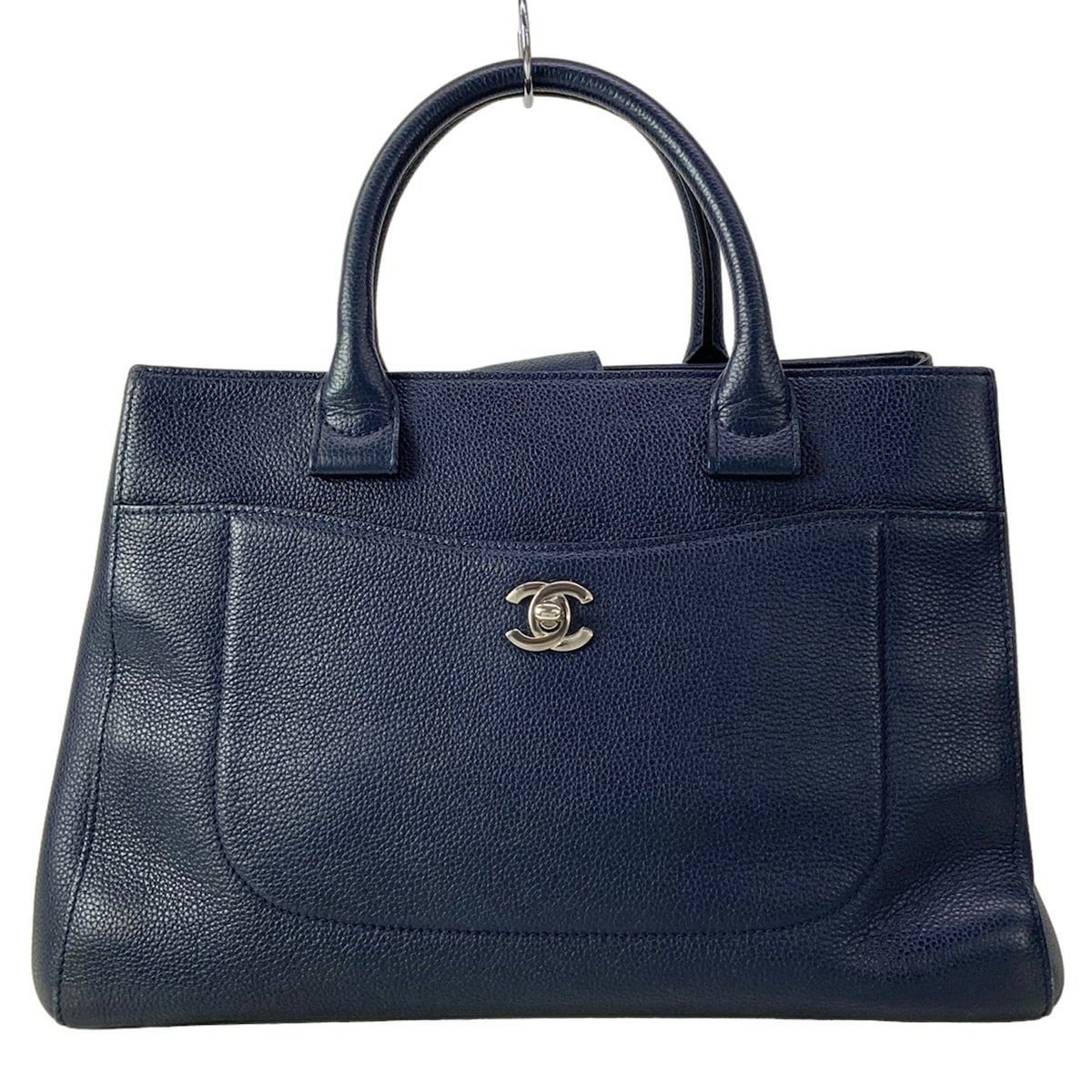 Chanel Tote Neo Executive Navy Silver
