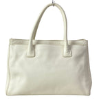 Chanel Tote Executive Line Ivory Gold Leather — view 3