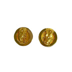Chanel Earrings Gold Clear — view 2