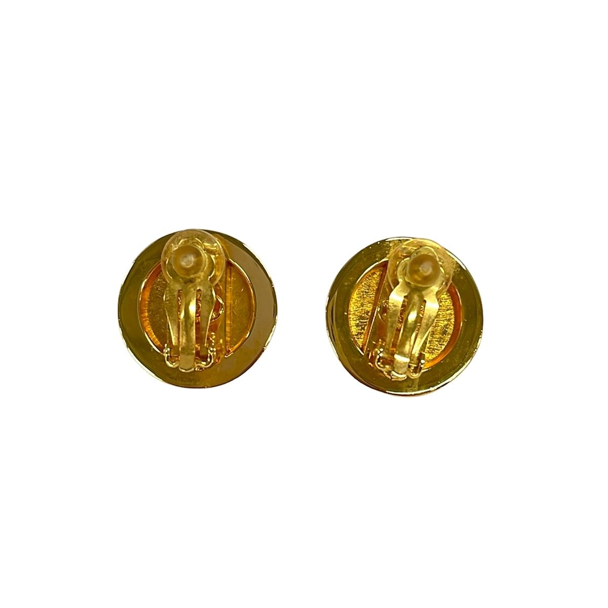 Chanel Earrings Gold Clear — view 2