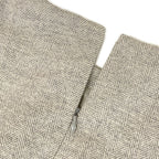 Hermes Dress 34 S Gray Sleeveless Knee Length Herringbone Wool Cashmere — view 8