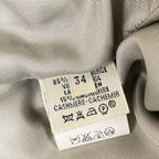 Hermes Dress 34 S Gray Sleeveless Knee Length Herringbone Wool Cashmere — view 5
