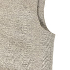 Hermes Dress 34 S Gray Sleeveless Knee Length Herringbone Wool Cashmere — view 7