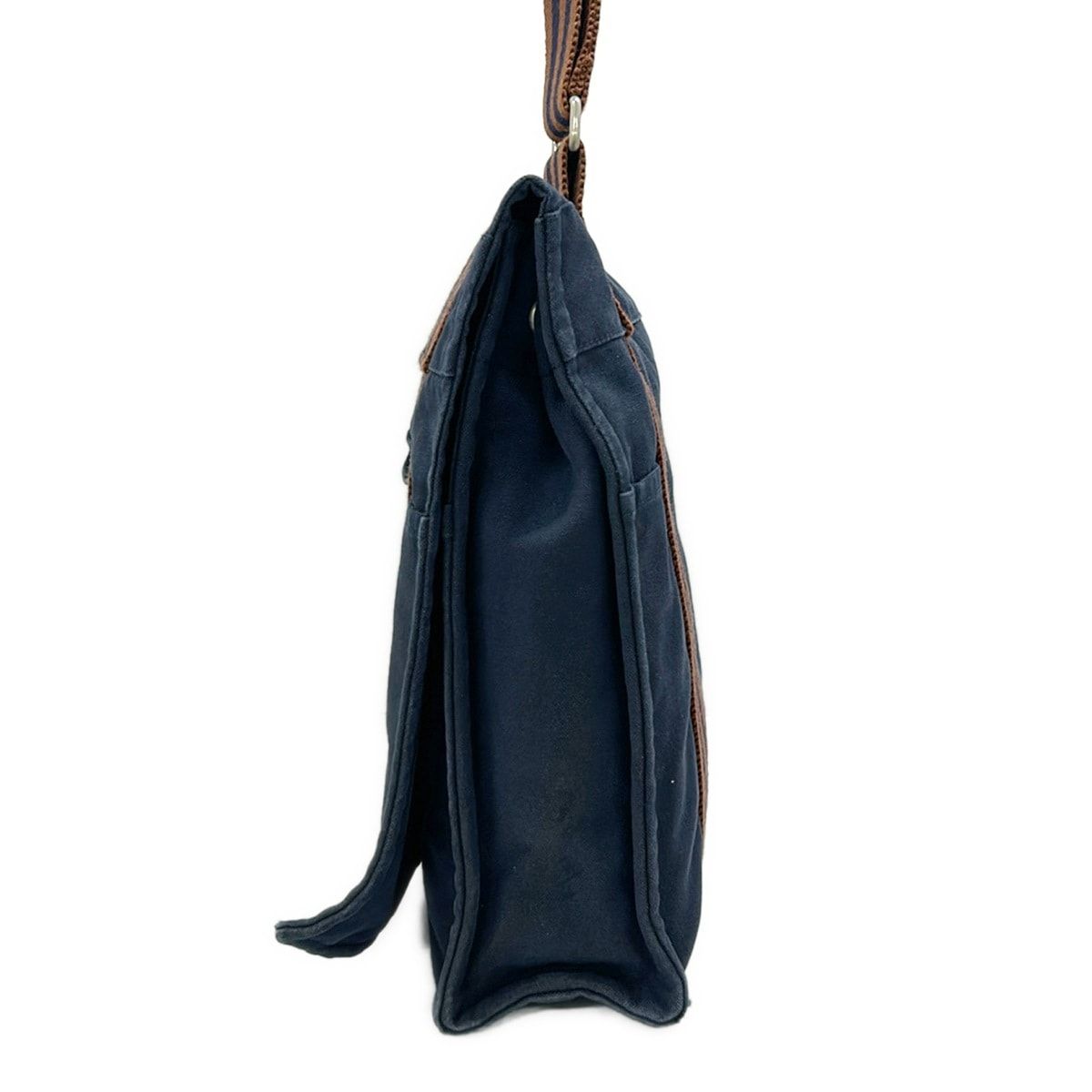 Hermes Shoulder Bag Fourre Tout Besace MM Navy Brown — view 2