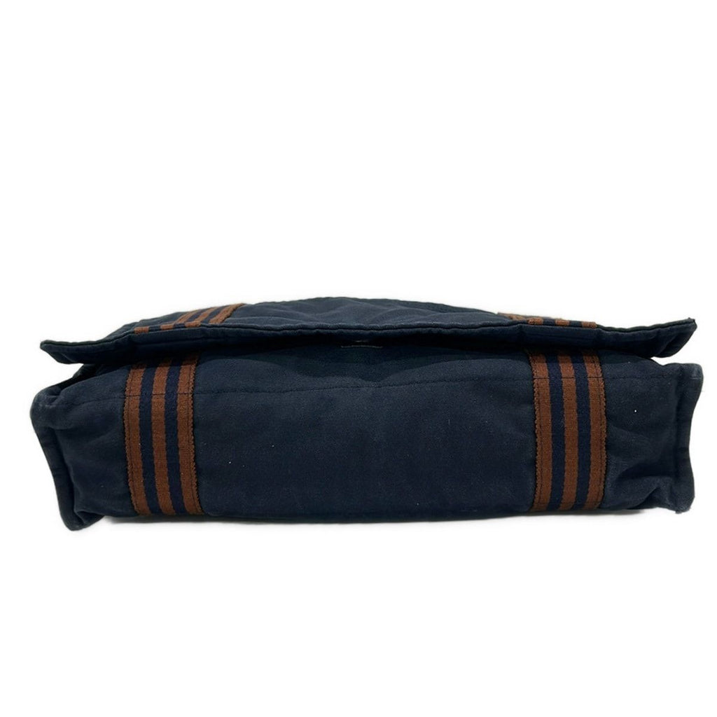 Hermes Shoulder Bag Fourre Tout Besace MM Navy Brown — view 5