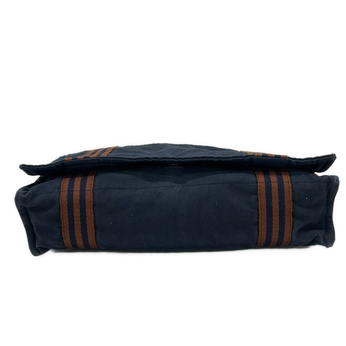 Hermes Shoulder Bag Fourre Tout Besace MM Navy Brown — view 5