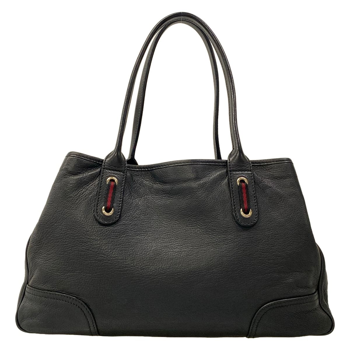 Gucci Tote Princi Black Red Leather — view 3