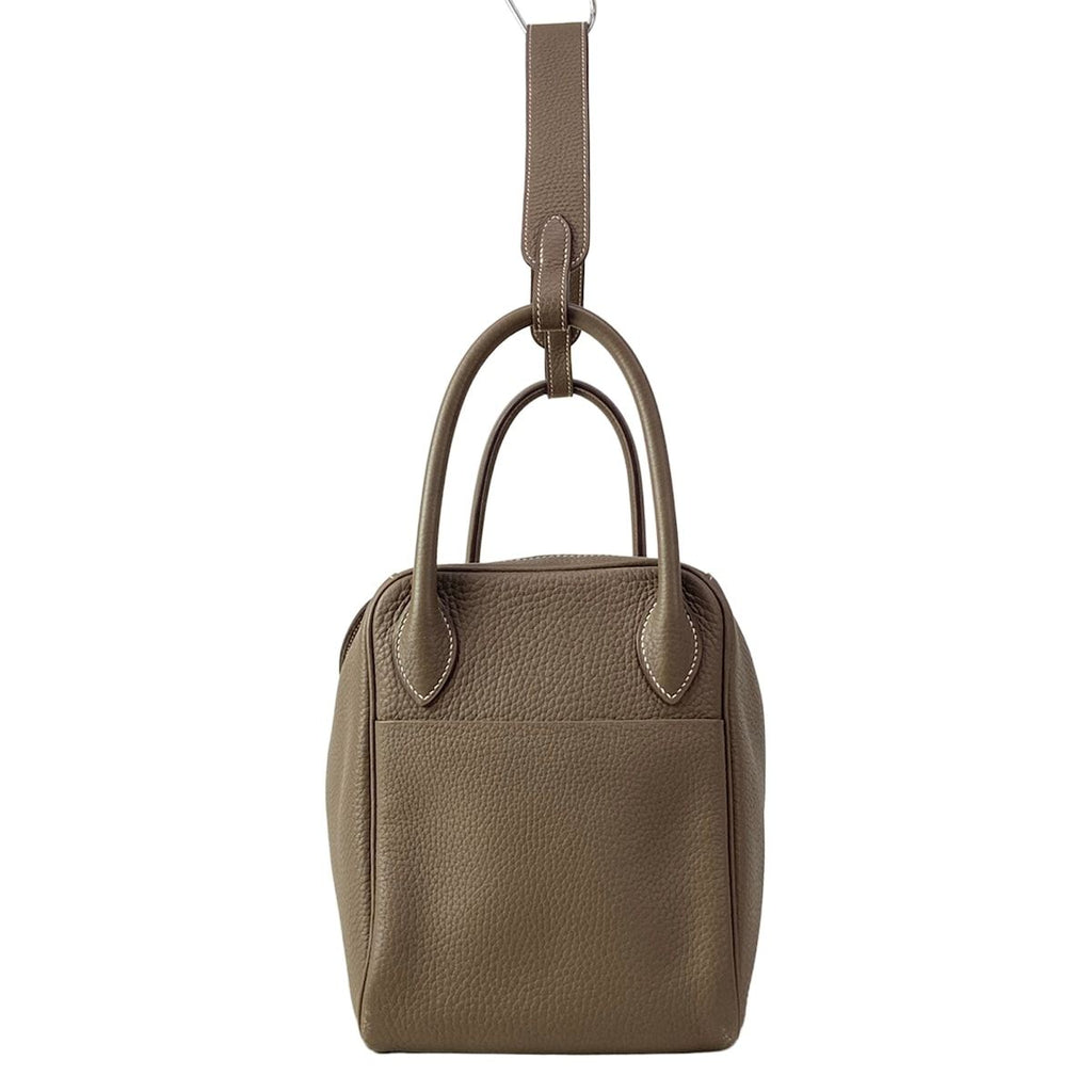 Hermes Shoulder Bag Lindy 30 Etoupe Gold — view 4