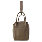 Hermes Shoulder Bag Lindy 30 Etoupe Gold — view 4