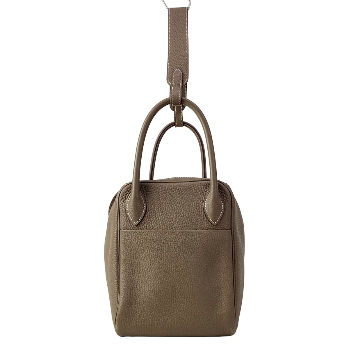 Hermes Shoulder Bag Lindy 30 Etoupe Gold — view 4