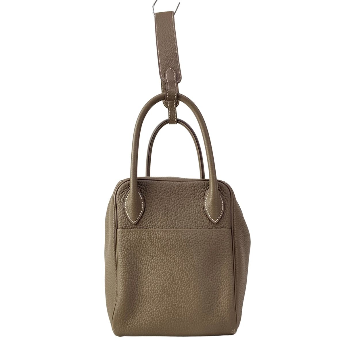 Hermes Shoulder Bag Lindy 30 Etoupe Gold — view 2