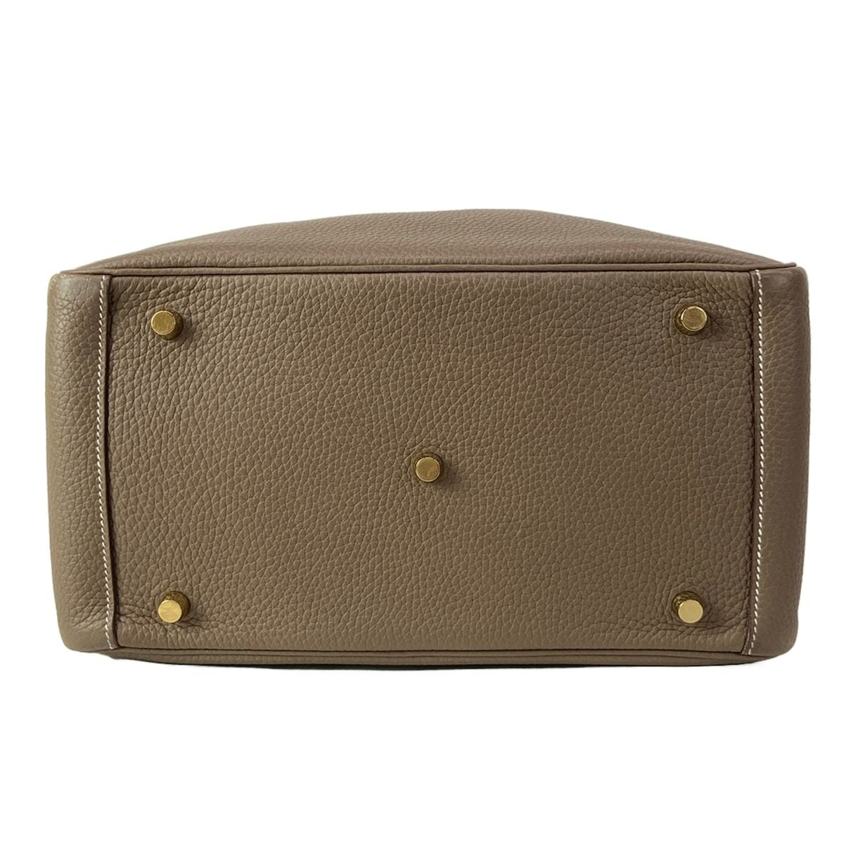 Hermes Shoulder Bag Lindy 30 Etoupe Gold — view 5