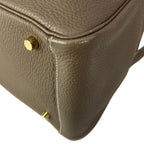 Hermes Shoulder Bag Lindy 30 Etoupe Gold — view 8