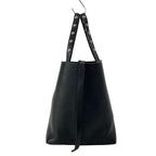 Celine Tote Cabas Phantom Studs Black Silver Leather — view 4