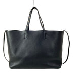 Celine Tote Cabas Phantom Studs Black Silver Leather — view 3