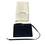Celine Tote Cabas Phantom Studs Black Silver Leather — view 8