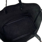 Celine Tote Cabas Phantom Studs Black Silver Leather — view 7