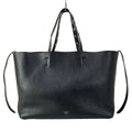 Celine Tote Cabas Phantom Studs Black Silver Leather