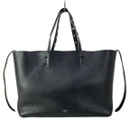 Celine Tote Cabas Phantom Studs Black Silver Leather